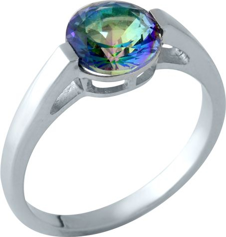 

Серебряное кольцо SilverBreeze с натуральным мистик топазом 1961001 18 размер, 18 размер