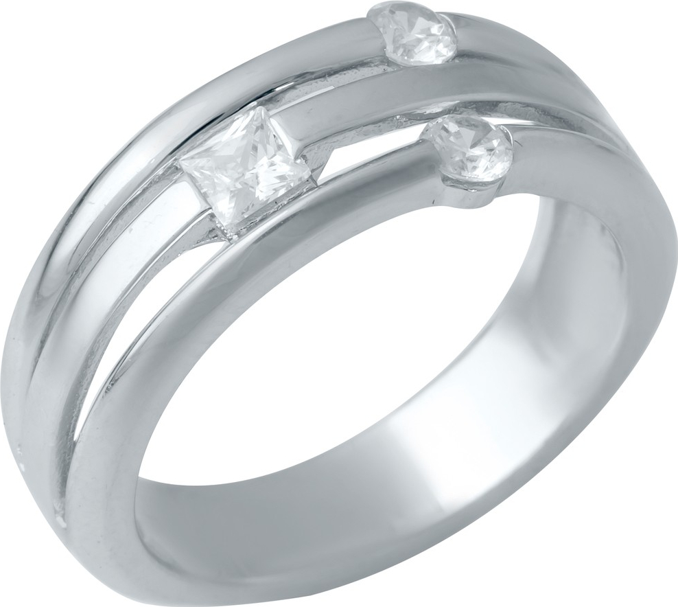 

Серебряное кольцо SilverBreeze с фианитами 1941164 16 размер, 16 размер