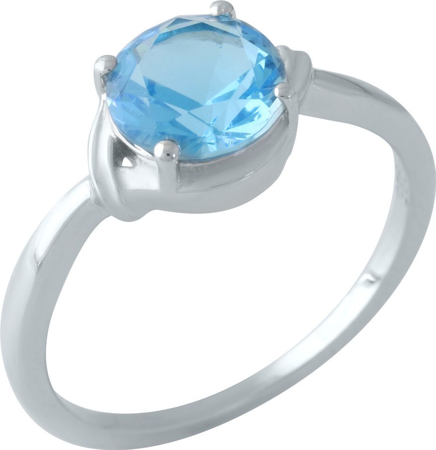 

Серебряное кольцо SilverBreeze с аквамарином nano 1960875 17 размер, 17 размер