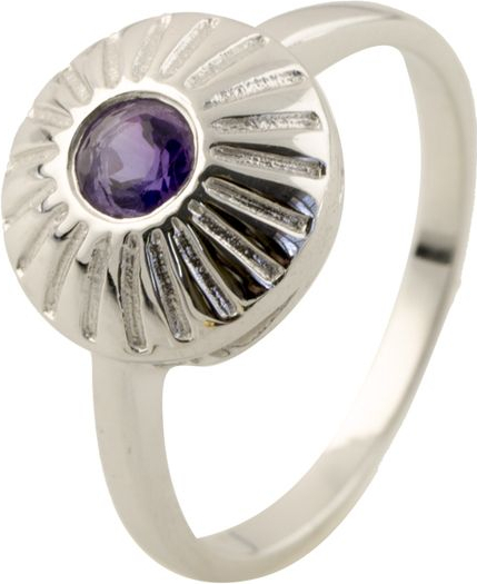 

Серебряное кольцо SilverBreeze с натуральным аметистом 0516080 17.5 размер, 17.5 размер