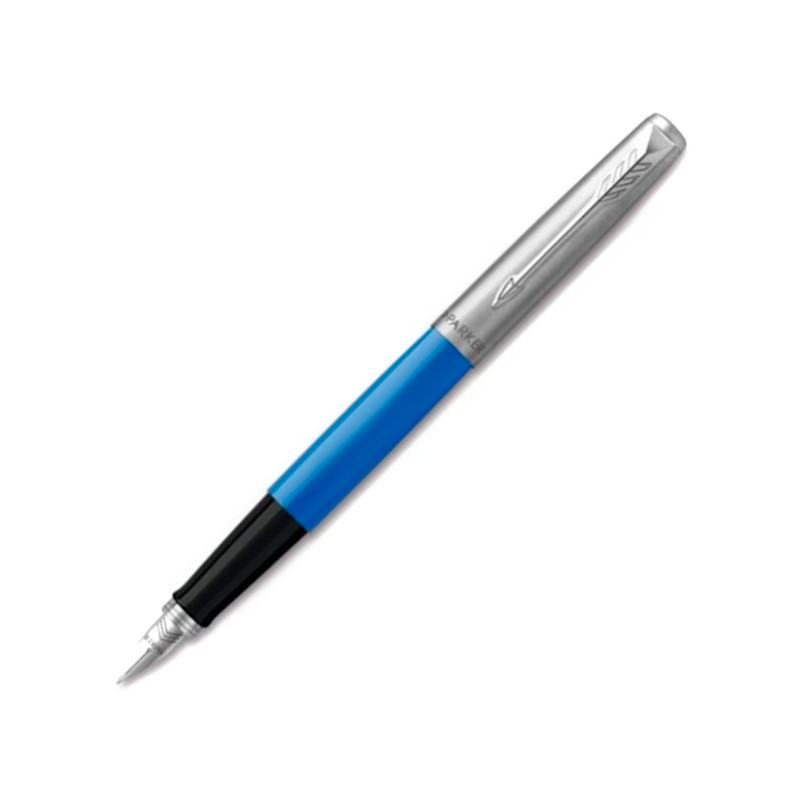 

Перьевая ручка Parker Jotter 17 Plastic Blue CT FP F 15 111