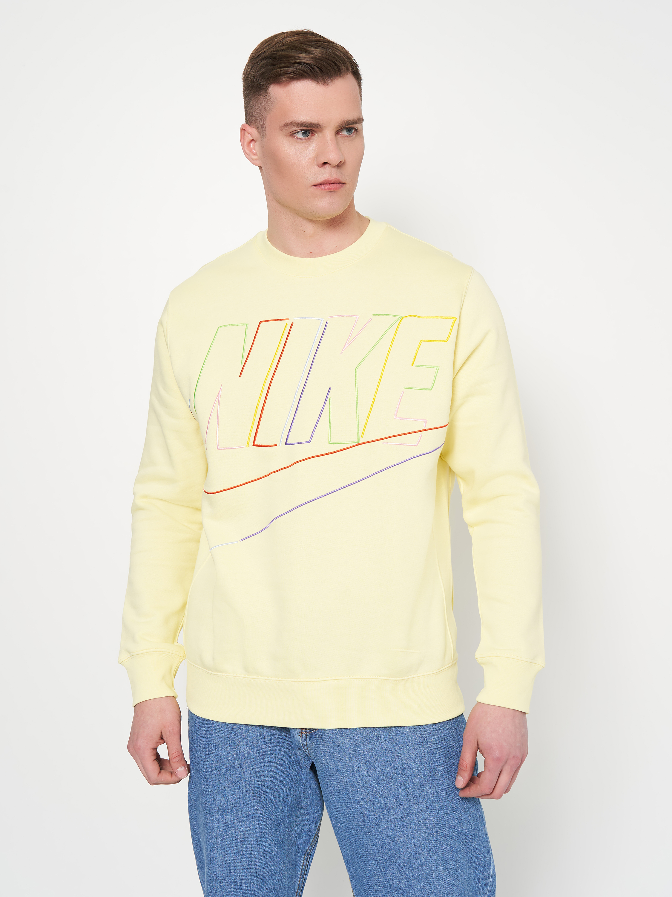 Акція на Світшот Nike M Nk Club+ Bb Crew Mcf DX0529-706 XL від Rozetka