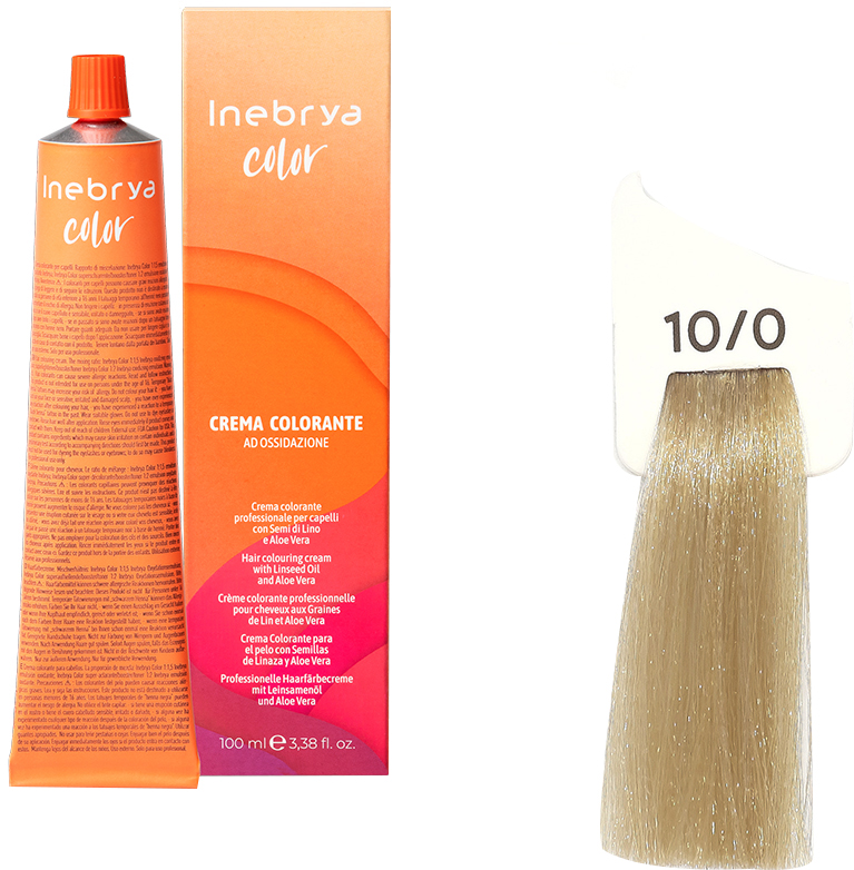Крем-краска для волос Inebrya Color 10/0 Blonde Platinum Light 100 мл ...