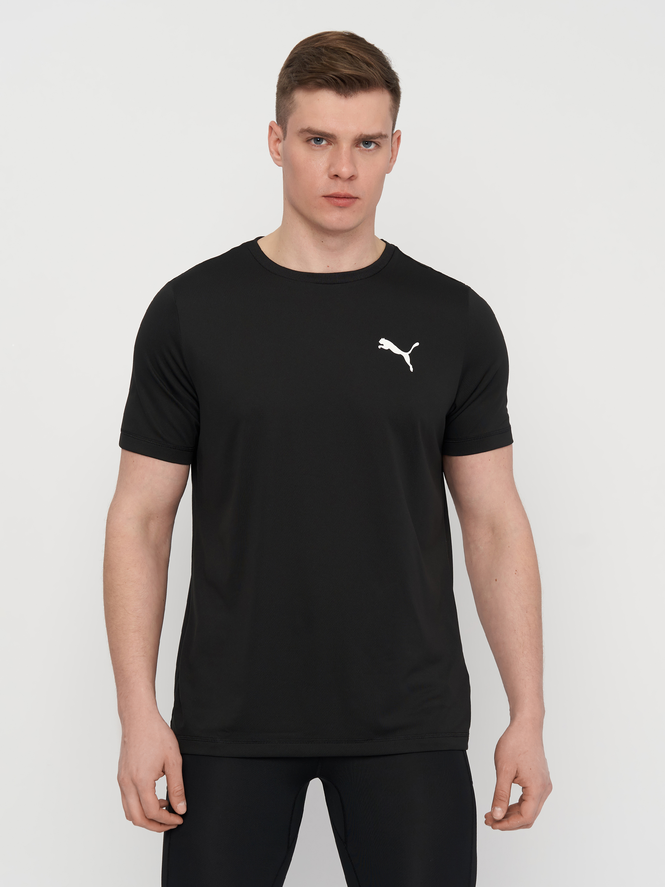 Акція на Футболка мужская Puma Active Small Logo Tee 58672501 S Black від Rozetka