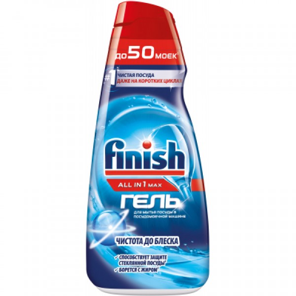 Гель для миття посуду в посудомийці Finish All in 1 Max 1 л ...