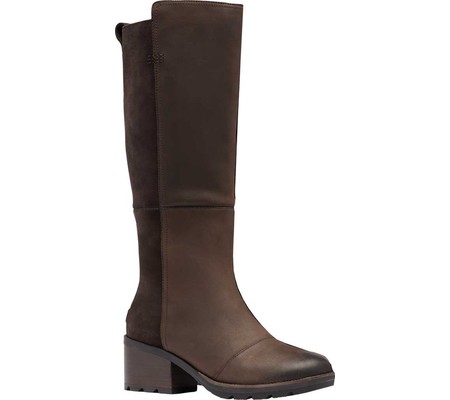 

Женские сапоги Sorel Cate Knee High Boot Blackened Brown Waterproof Full Grain Leather 38.5