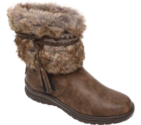 

Женские сапоги Minnetonka Everett Cold Weather Boot Brown Polyurethane/Faux Fur 36