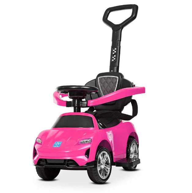 

Каталка Толокар Good Toys Розовая Детская машинка ходунки с родительской ручкой для малыша (4290-8)