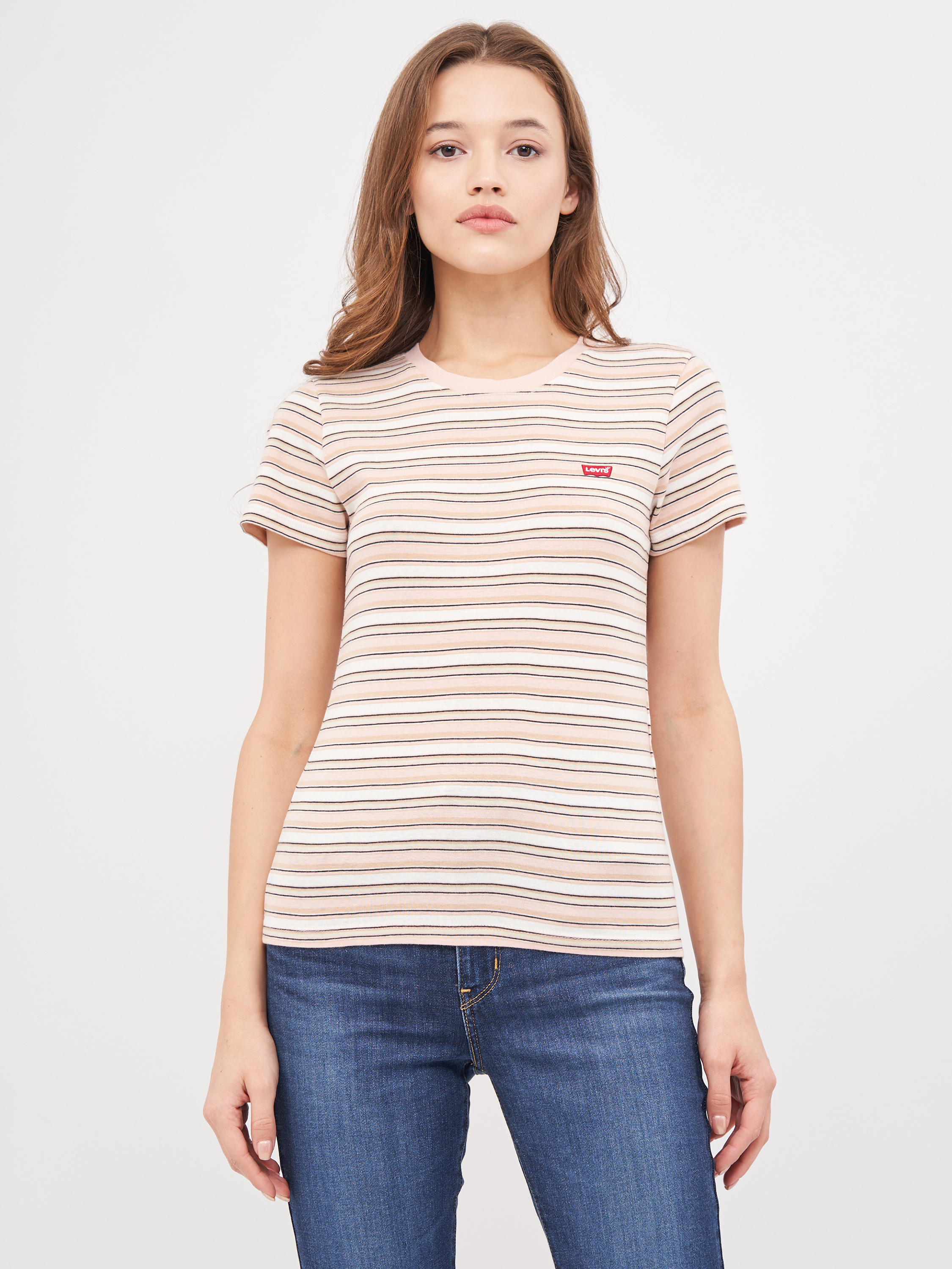 

Футболка Levi's Ss Rib Baby Tee Bombarde Sepia Rose Str 37697-0011 XS