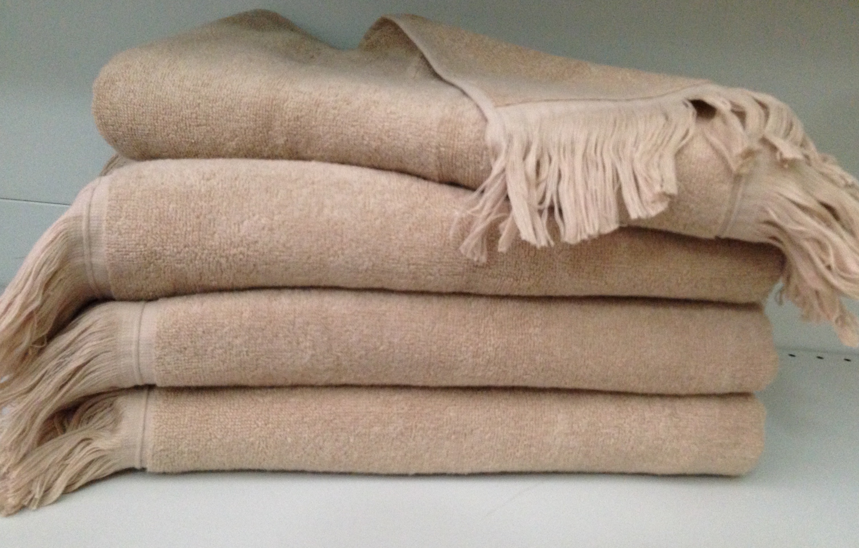 

Махровое полотенце Moka Textile с Бахромой Бежевое 70*140см