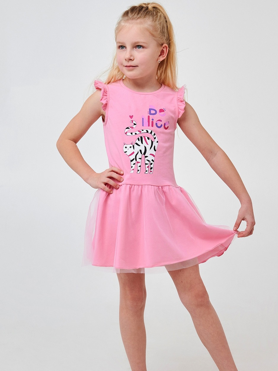 Акція на Дитяча літня сукня для дівчинки Smil Яскраве життя 120374 98 см Рожеве від Rozetka