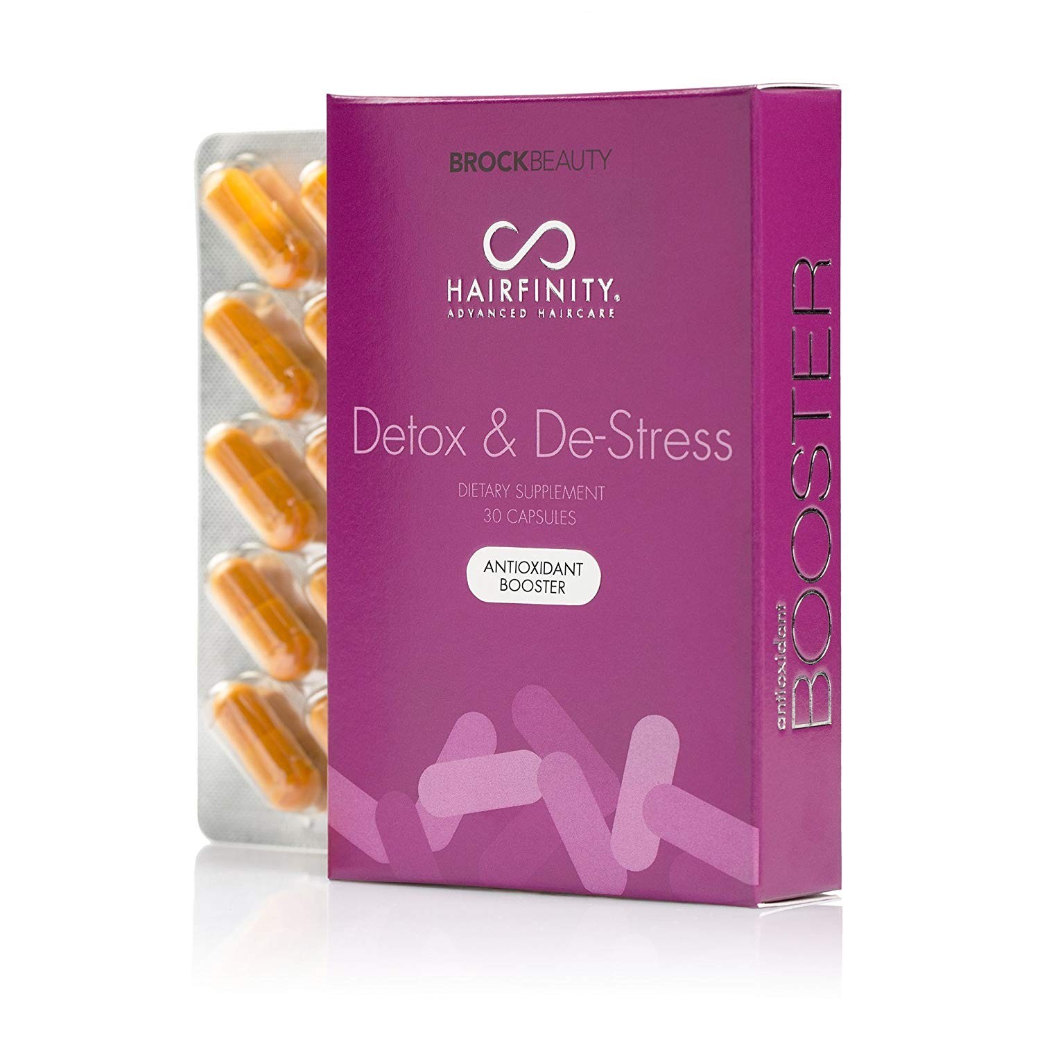 

Бустер-антистресс та детокс з антиоксидантами HAIRFINITY DESTRESS & DETOX ANTI-OXIDANT BOOSTER (дієтична добавка) 30 капсул