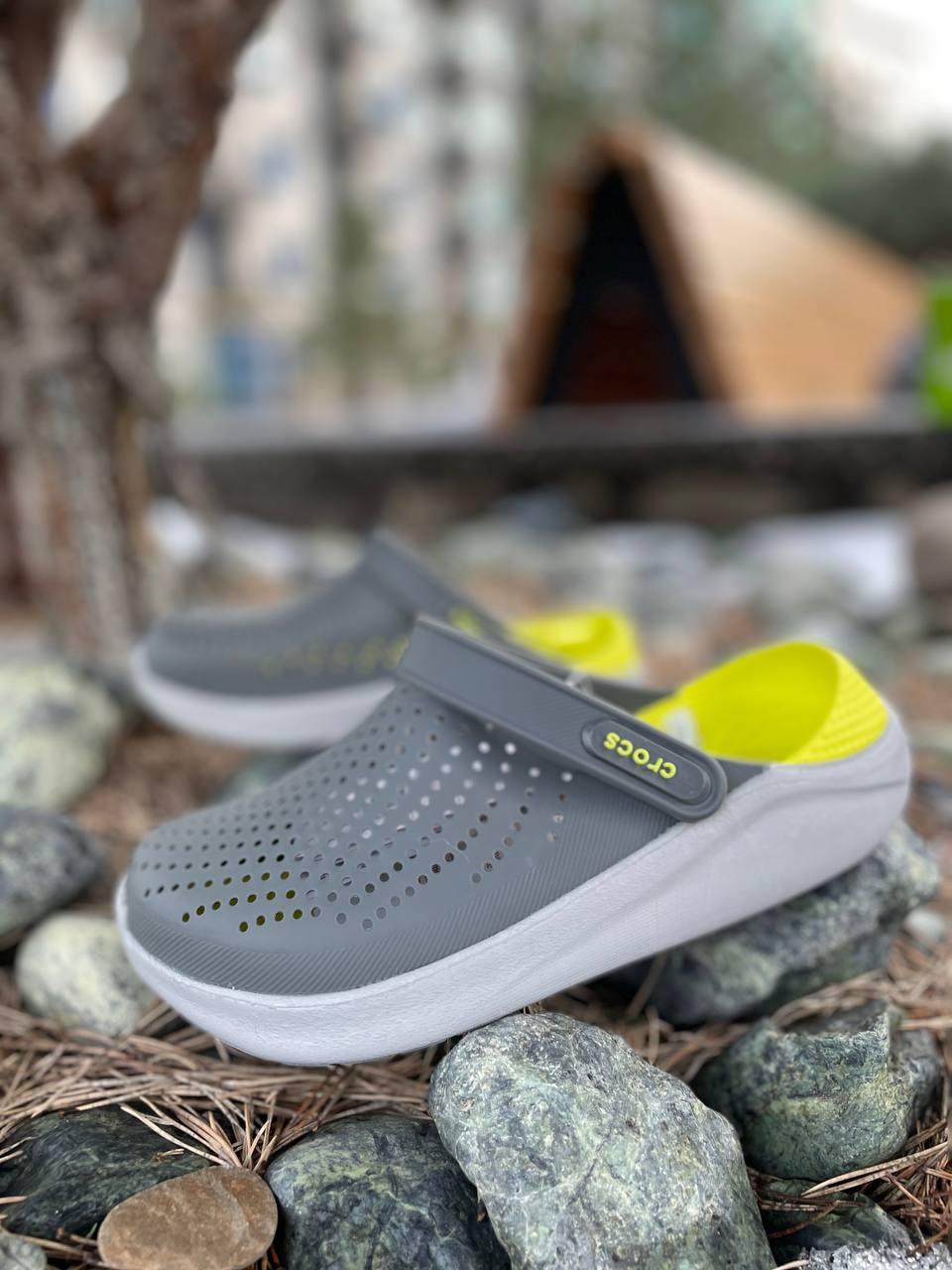 Crocs green and grey new arrivals