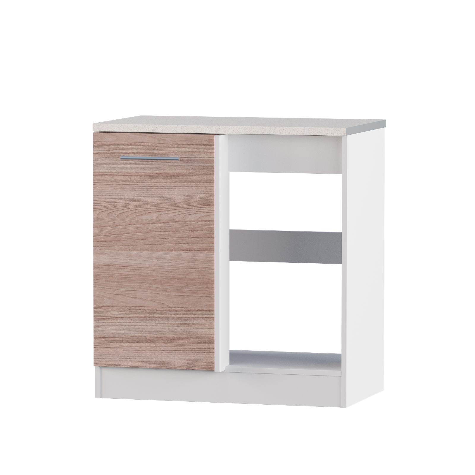 

Кухня Эко модуль Низ Угол 790 Omni Home Ясень Шимо Темный - Белый 79х46х82см + столешница