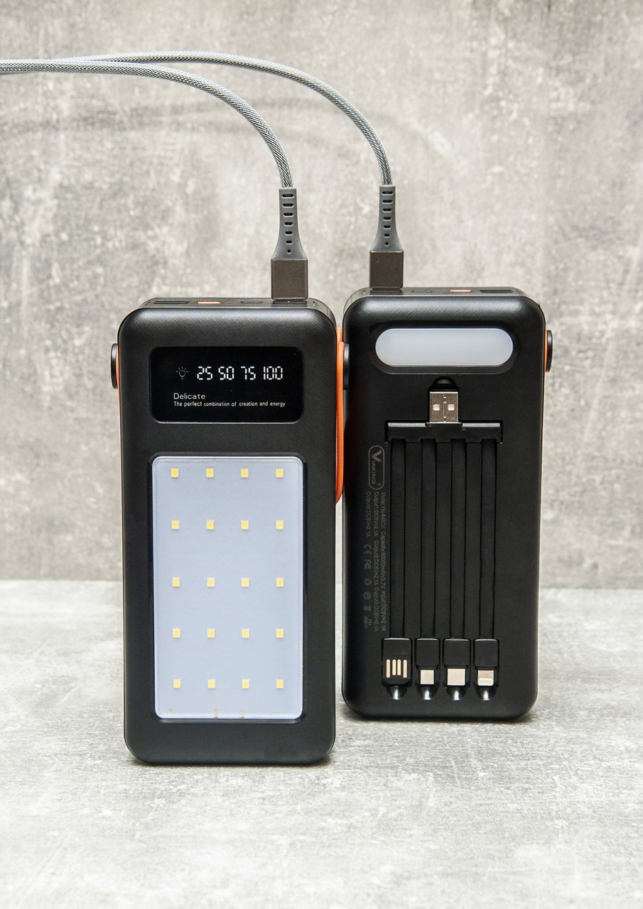 Большой Power Bank 60000 mAh Для Смартфона Павербанк 60000 Быстрая ...