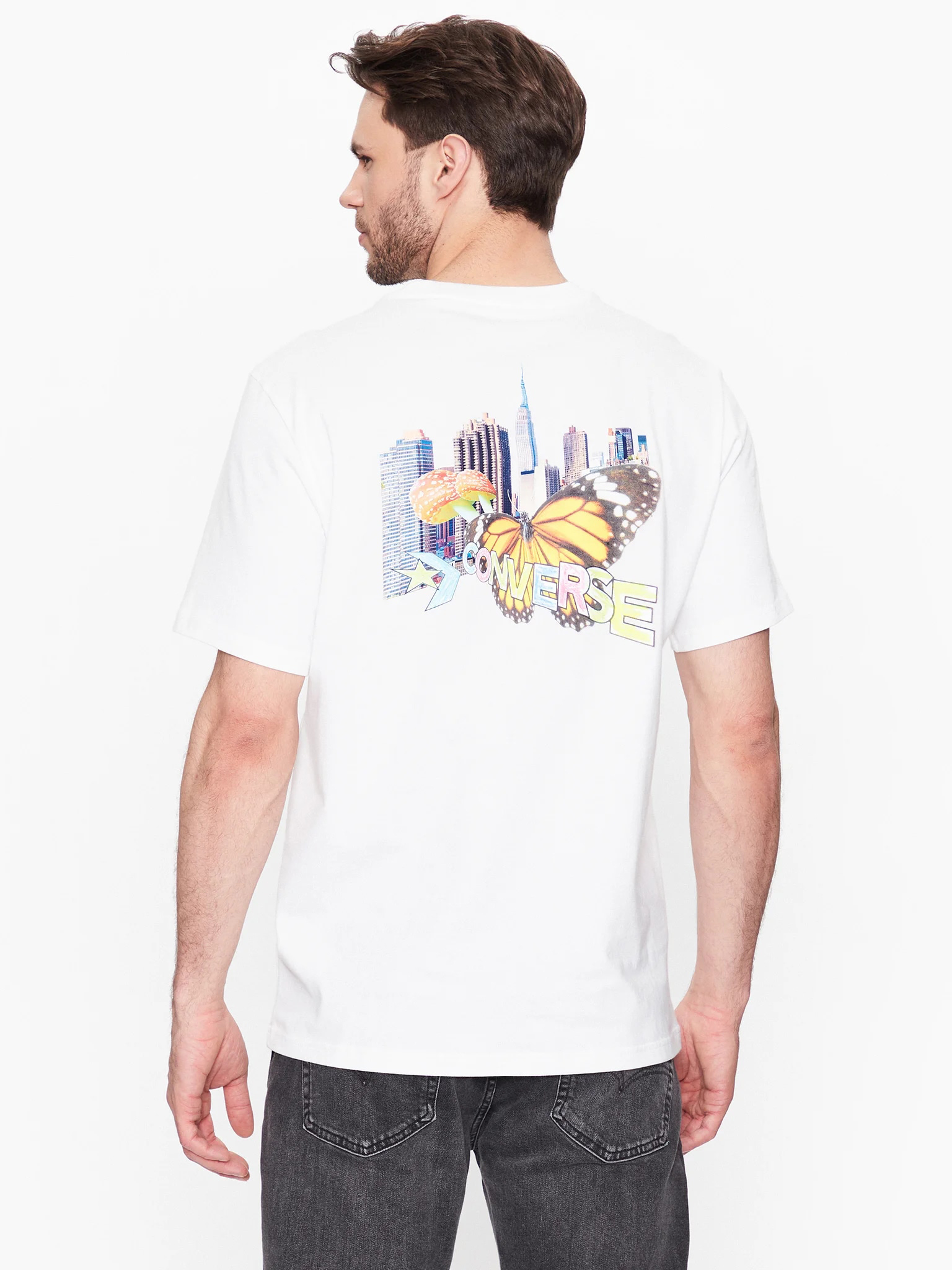 Акція на Футболка Converse City Butterfly Tee White 10024616-102 S від Rozetka