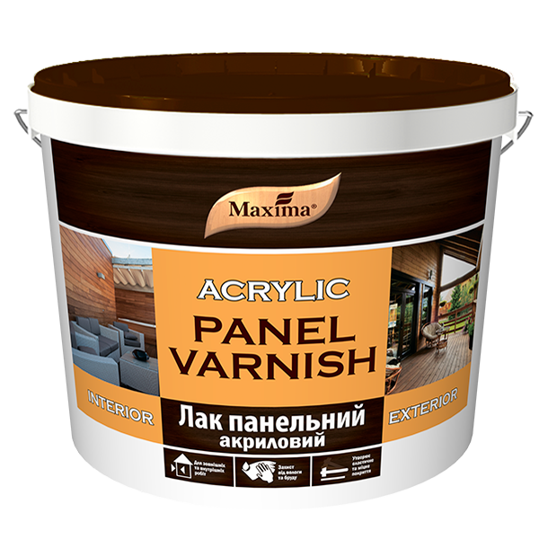 Лак панельний акриловий шовковисто-матовий безкольоровий 5 л – фото ...