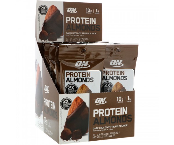 

Заменитель питания Optimum Protein Almonds, 43 г Кокос-Крем - 12 шт (32495)