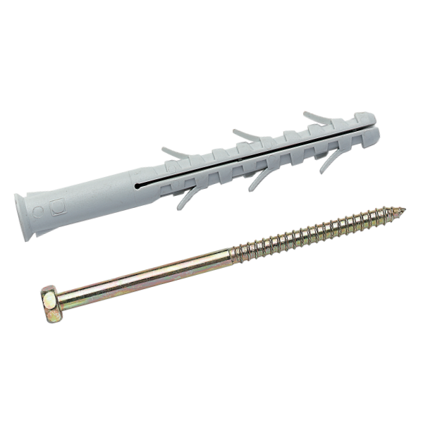 Дюбель з шурупом 8х60 APS-H с ш/г нейлон М Steelfix 100 шт (058391 ...