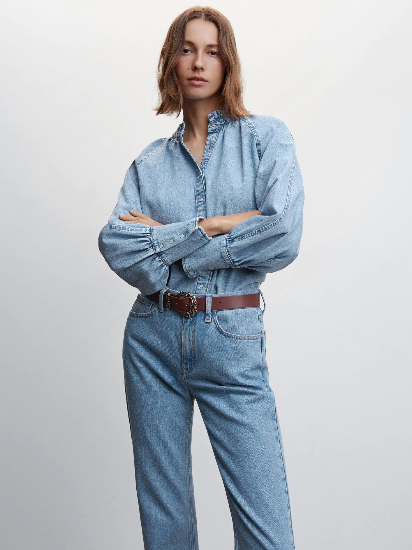 Джинсова сорочка Mango Bilma 47035851-TC 50231 XS (8445791949206) – в ...
