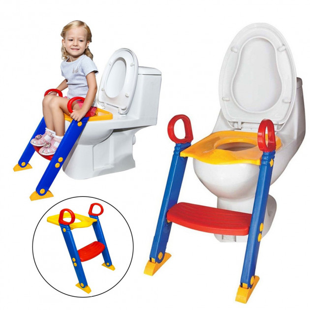 

Детское сиденье на унитаз Keter Toilet Trainer лесенка со ступенькой и ручками