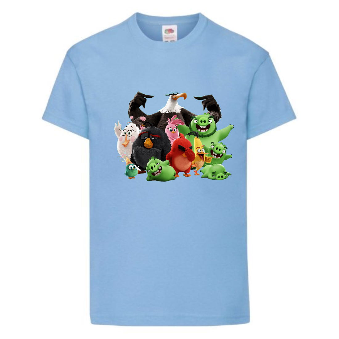 

Футболка детская Энгри Бердс (Angry Birds) светло-голубой (AB-allheroes-1 blue) 116 см