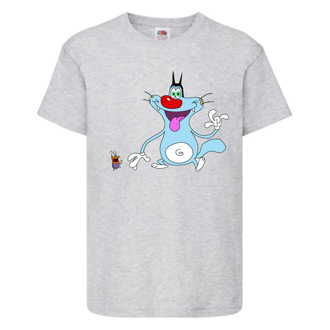 

Футболка детская Огги и тараканы (Oggy and cockroaches) серая (top OG gr5) 104 см