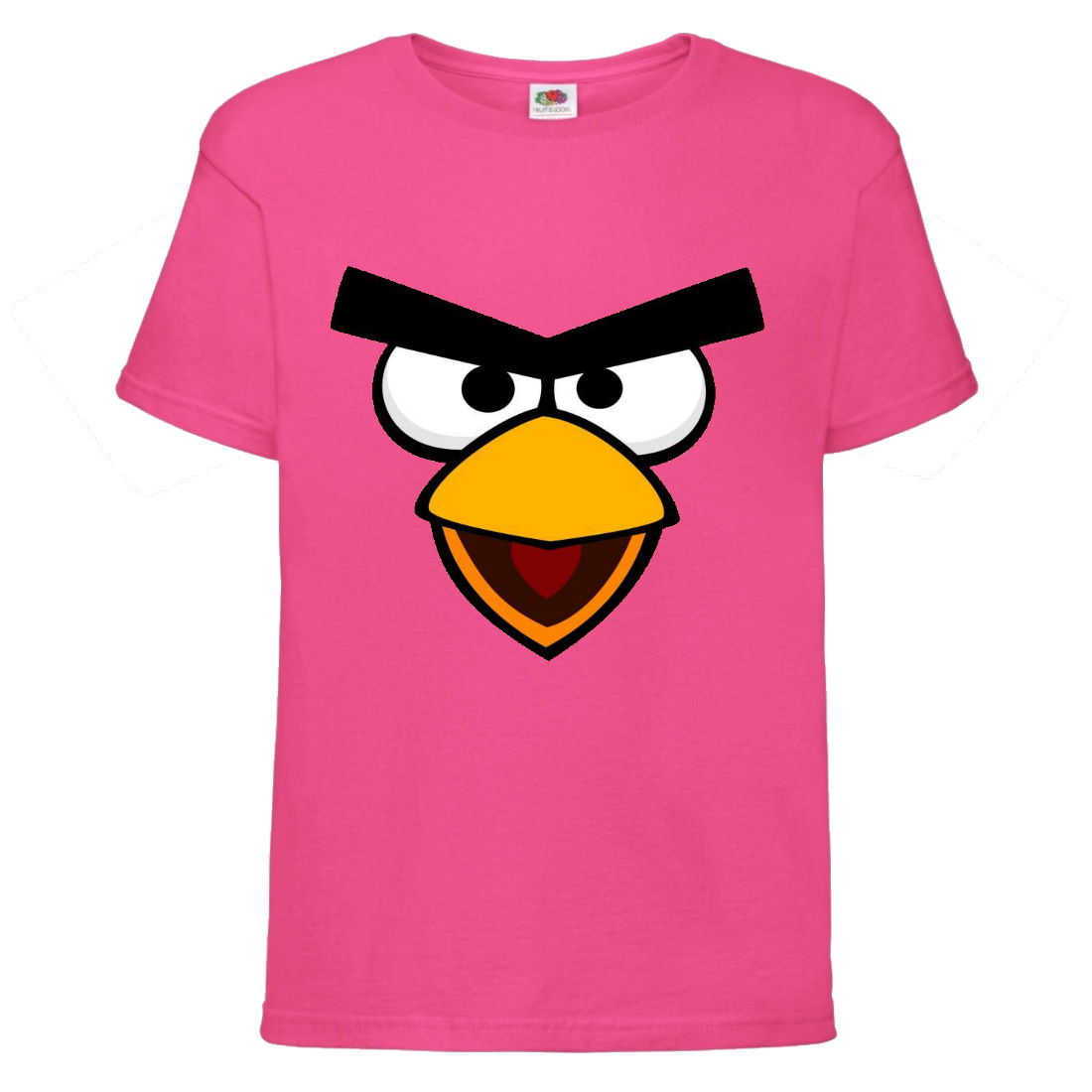 

Футболка детская Энгри Бердс (Angry Birds) розовая (AB-face-pink) 164 см