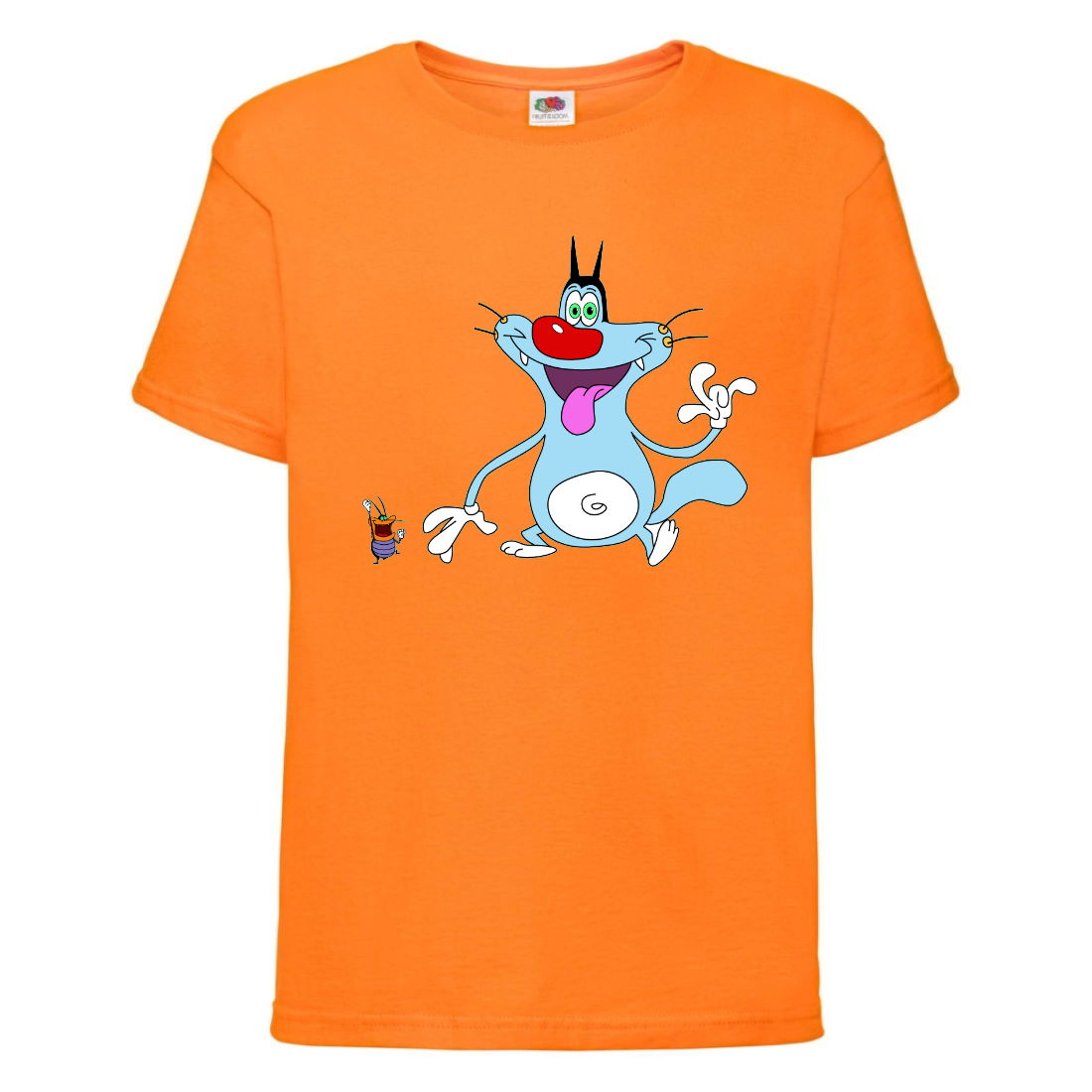 

Футболка детская Огги и тараканы (Oggy and cockroaches) оранжевая (top OG or4) 104 см