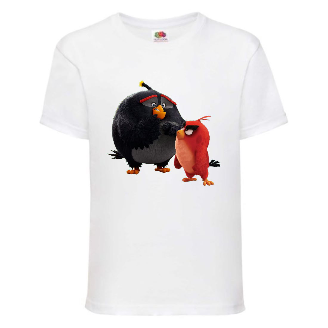 

Футболка детская Энгри Бердс (Angry Birds) белая (AB-red&bomb-white) 128 см