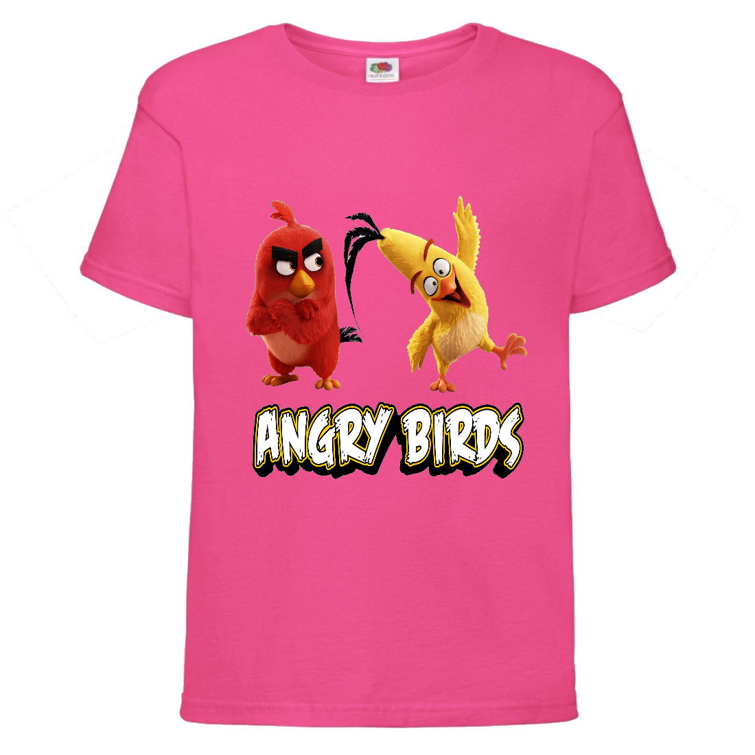 

Футболка детская Энгри Бердс (Angry Birds) розовая (AB-red&chak-3-pink) 116 см