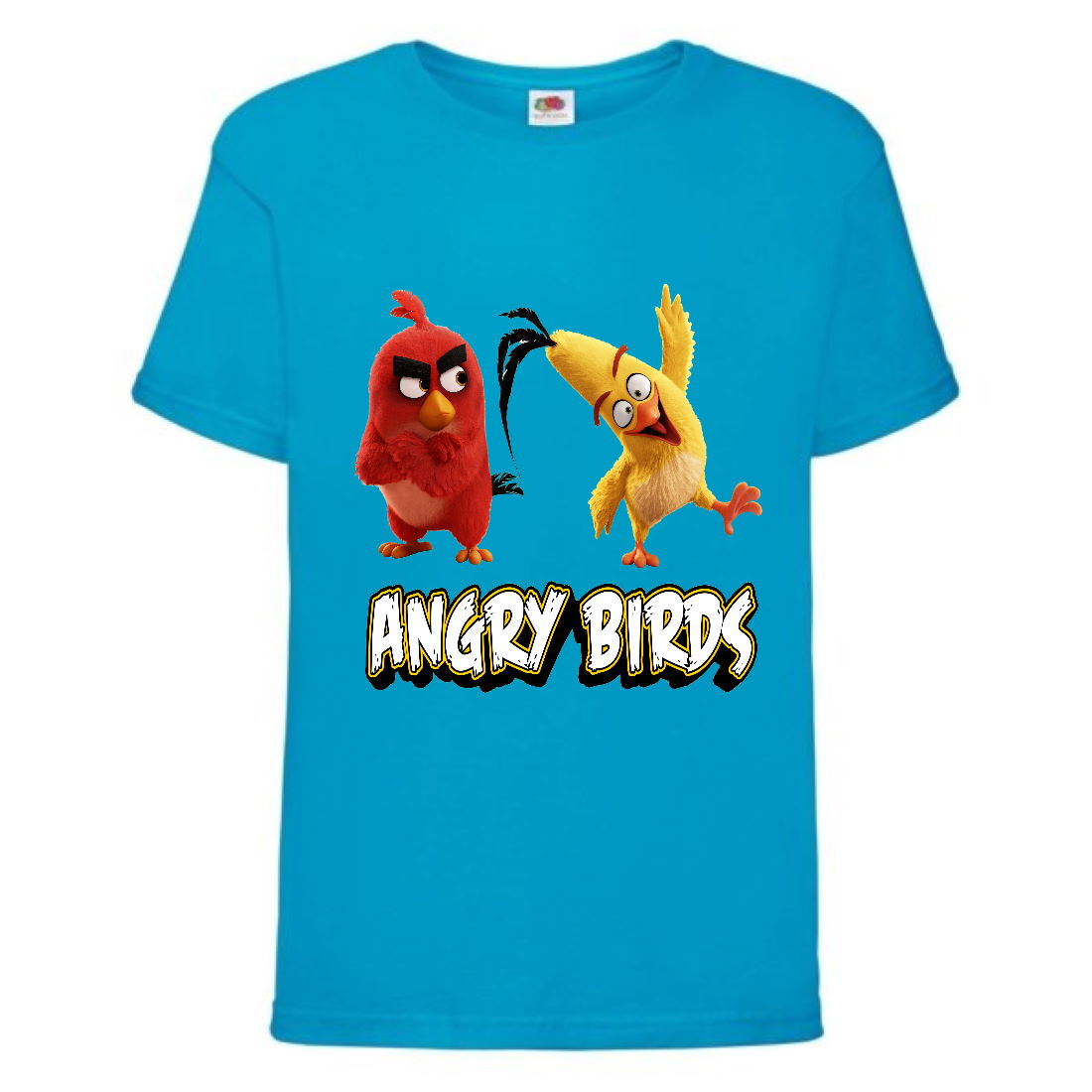 

Футболка детская Энгри Бердс (Angry Birds) голубая (AB-red&chak-3-blue) 164 см