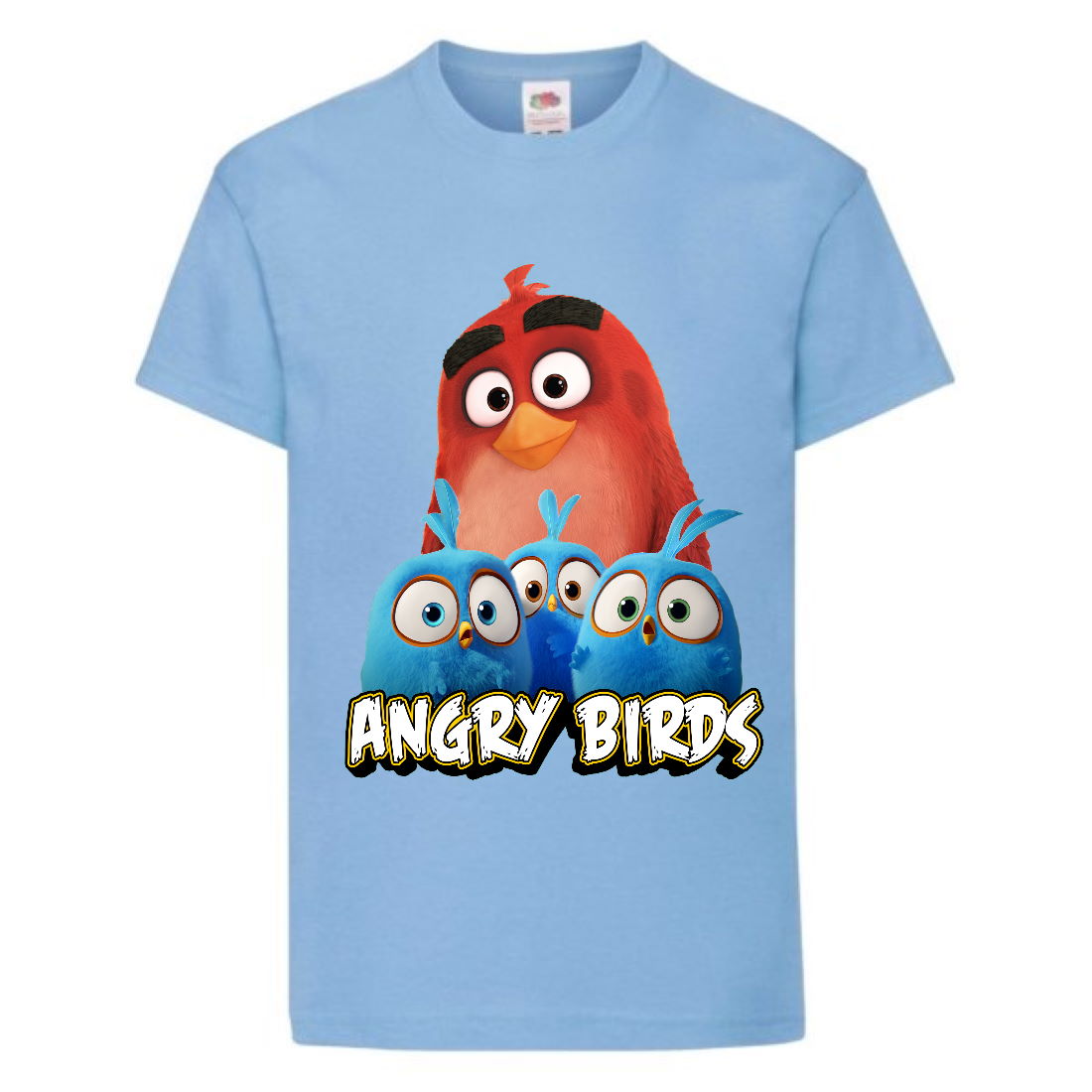 

Футболка детская Энгри Бердс (Angry Birds) светло-голубая (AB-red&chicks-blue) 104см