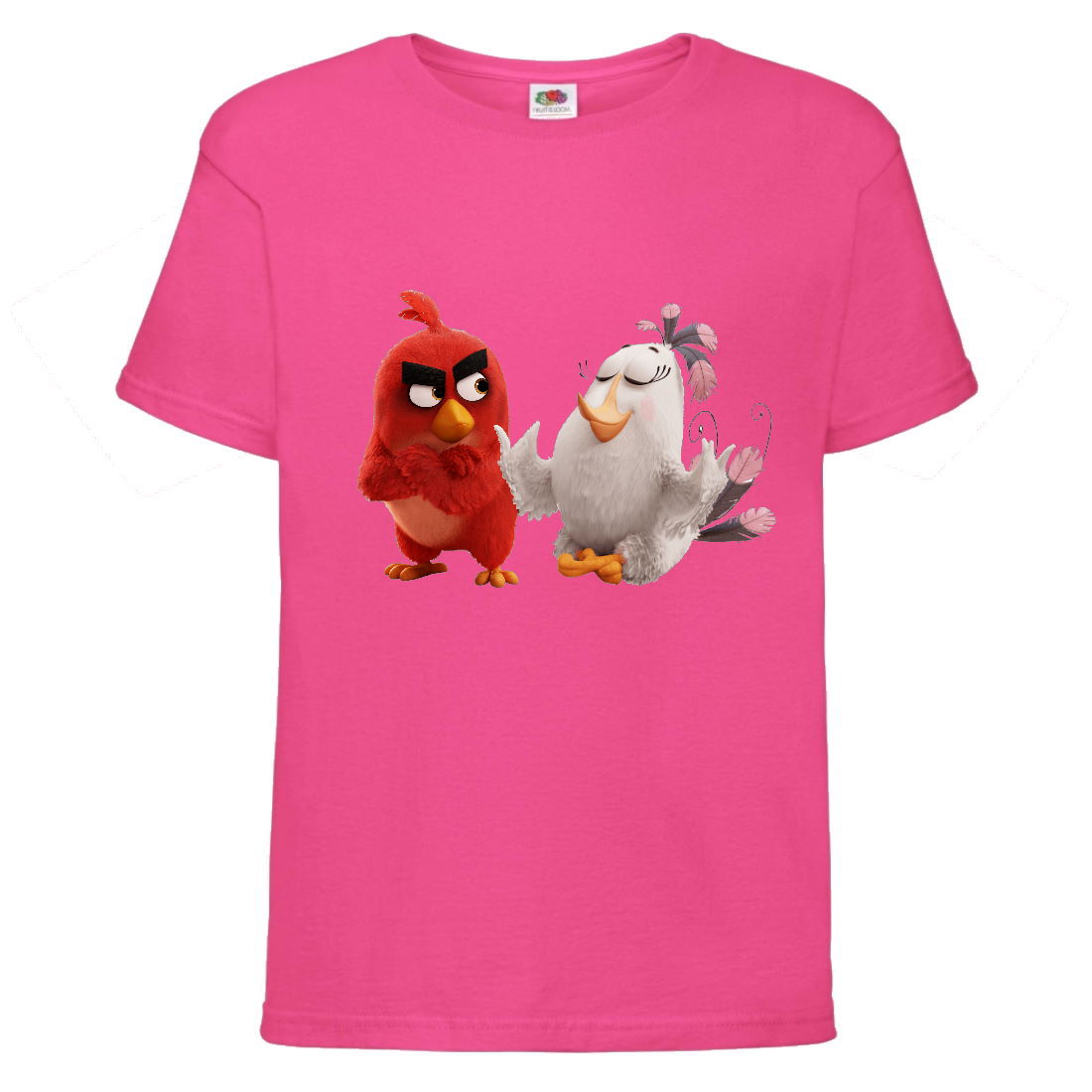 

Футболка детская Энгри Бердс (Angry Birds) розовая (AB-red&matilda-pink) 140 см