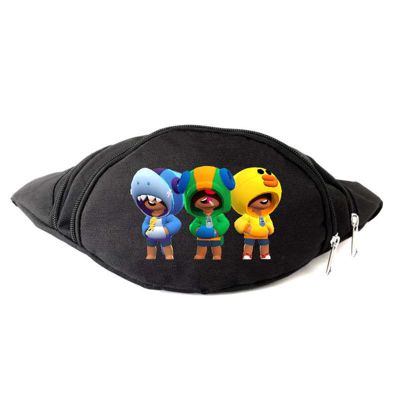 

Сумка Бананка на пояс Бравл Старс Brawl Stars (BS-3Heroes-4) Cappuccino Toys черная