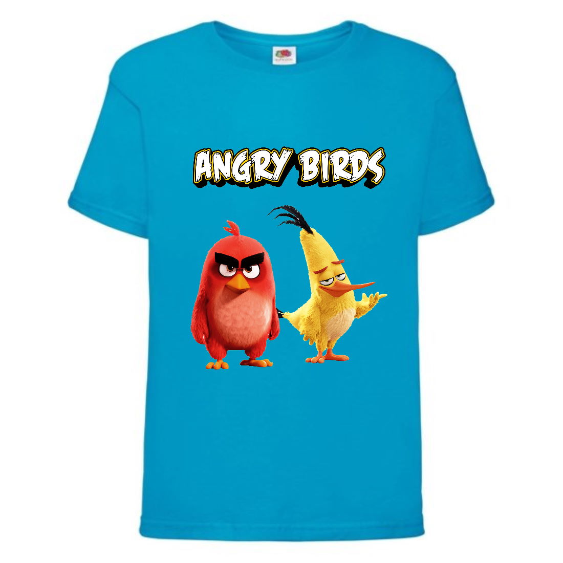 

Футболка детская Энгри Бердс (Angry Birds) голубая (AB-red&chak-4-blue) 116 см