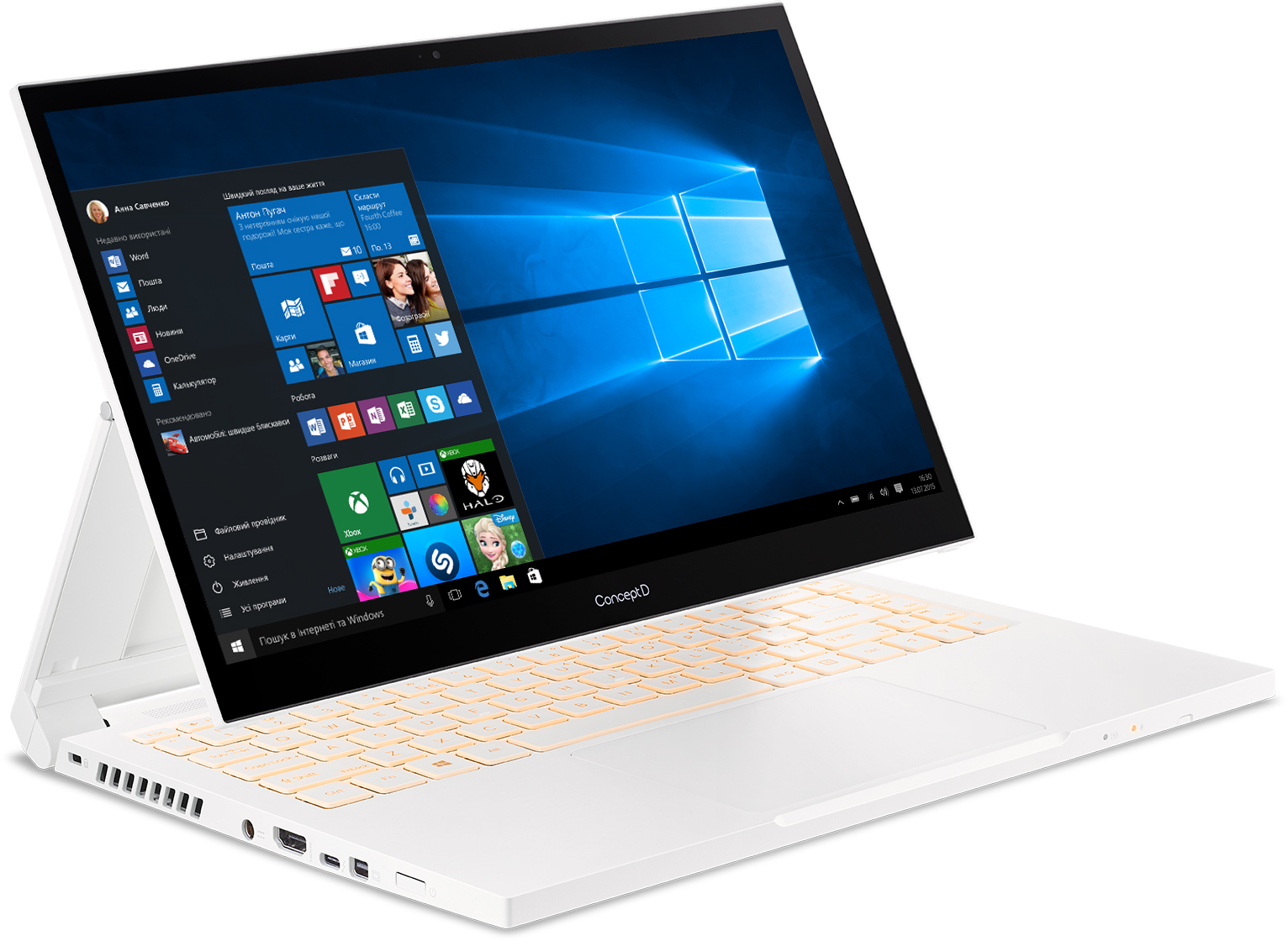 

Ноутбук Acer ConceptD 3 Ezel CC314-72G-59ME (NX.C5HEU.004) White