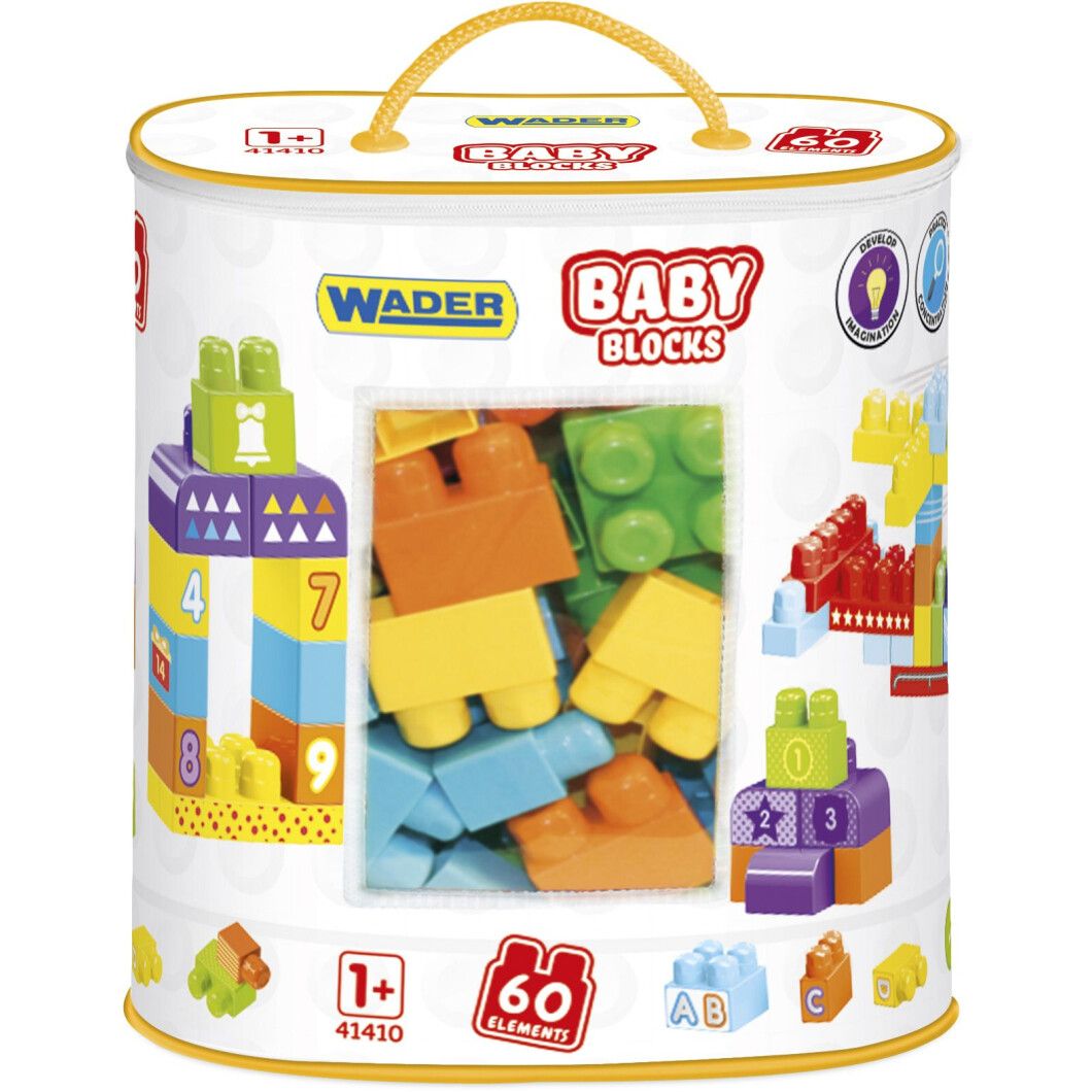 

Конструктор Wader Baby Blocks Мої перші кубики (41410)