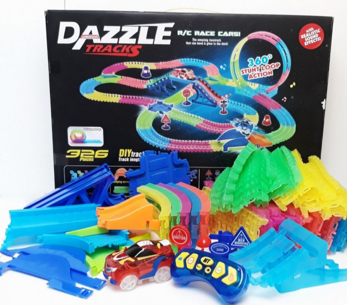 

Гоночная трасса DAZZLE TRACKS (326 деталей) 655 см