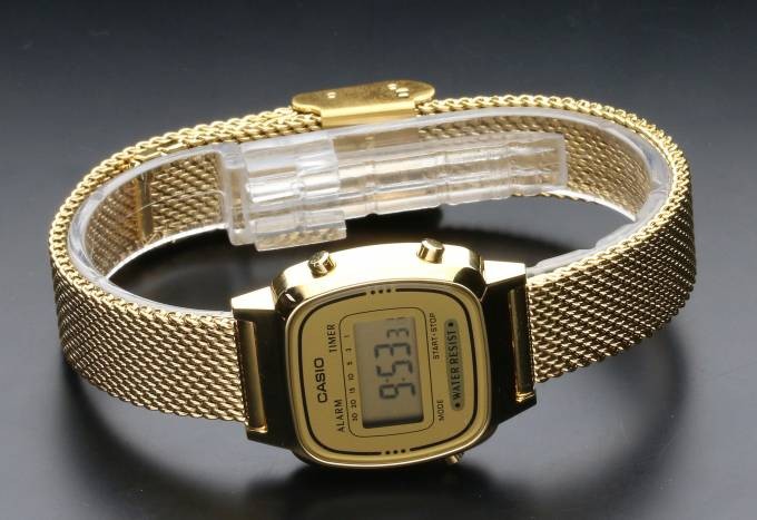 Женские электронные часы Casio LA-670WEMY-9EF Золотистые – фото, отзывы ...