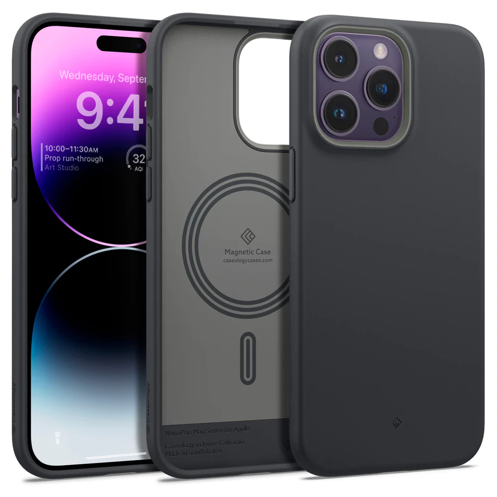 Чехол Caseology Nano Pop Mag для iPhone 14 Pro Black Sesame (ACS05014 ...