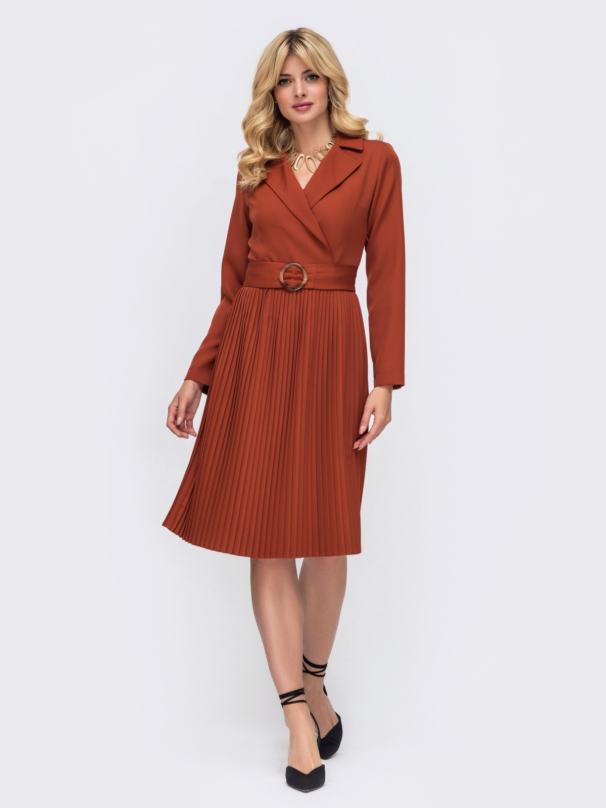 

Платье Dressa 50241  Терракотовое, Платье Dressa 50241 48 Терракотовое