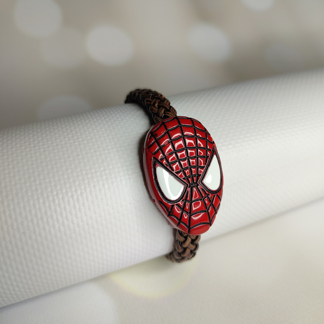 Плетеный браслет "Человек - паук. Spider-Man. Марвел. Marvel" (Брас0002 ...