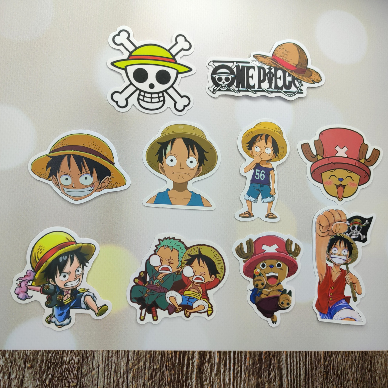 Наклейки, стикеры "Большой куш. Ван-Пис. One Piece". Набор из 10 шт ...