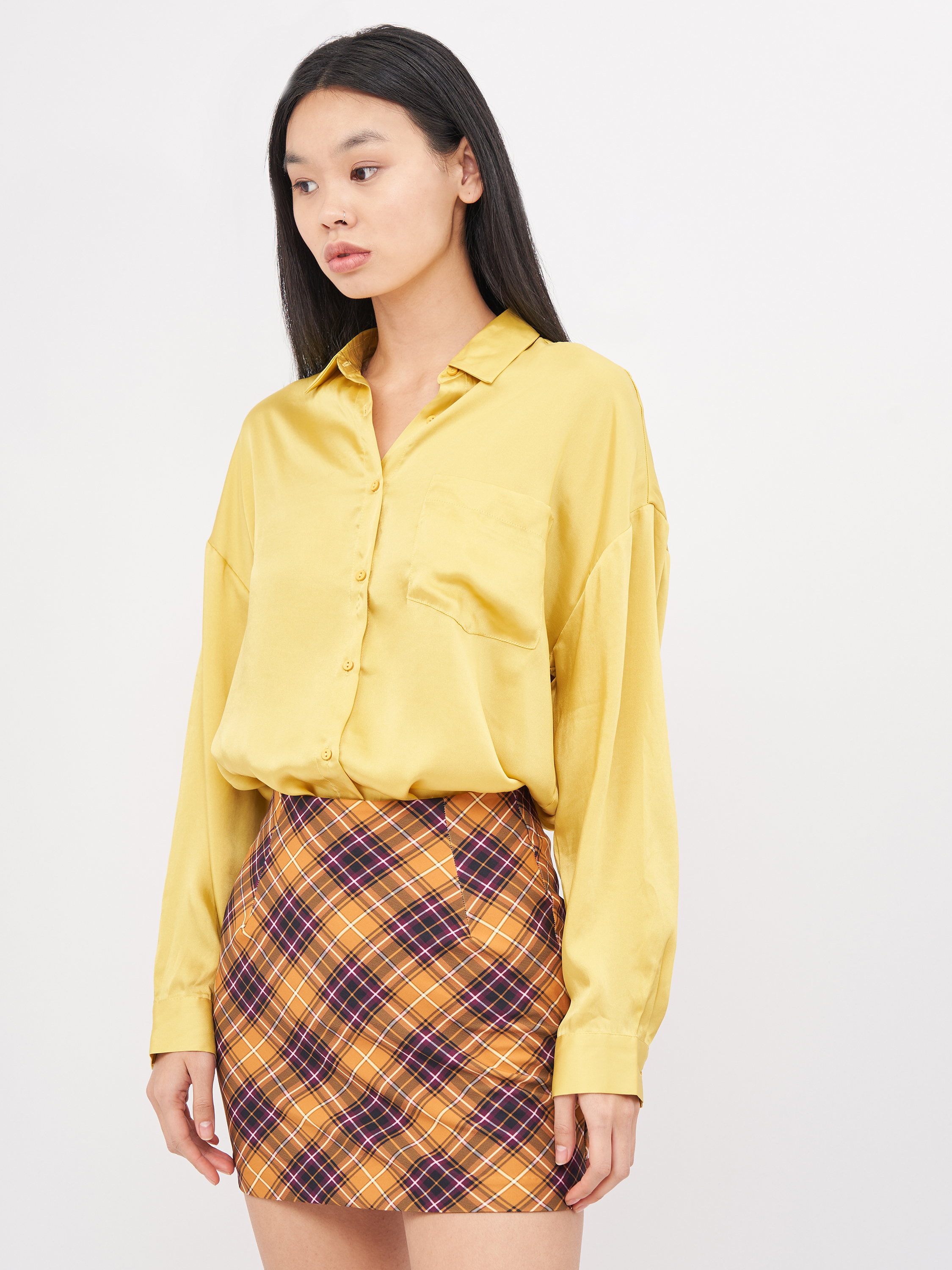 

Рубашка Pull & Bear 5470/326/511 S/M Желтая