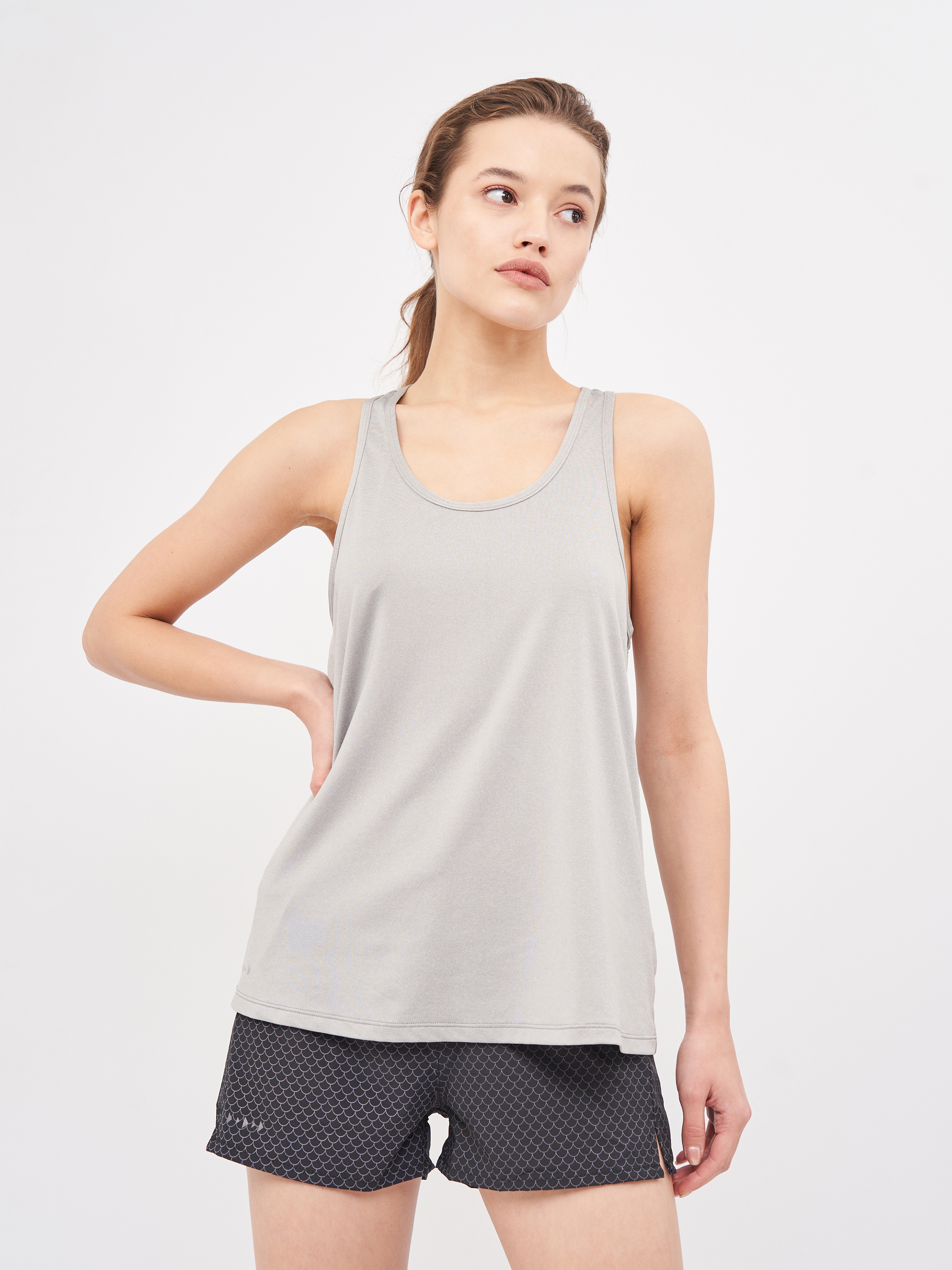 

Майка Pull & Bear 9246/389/800 M Серая