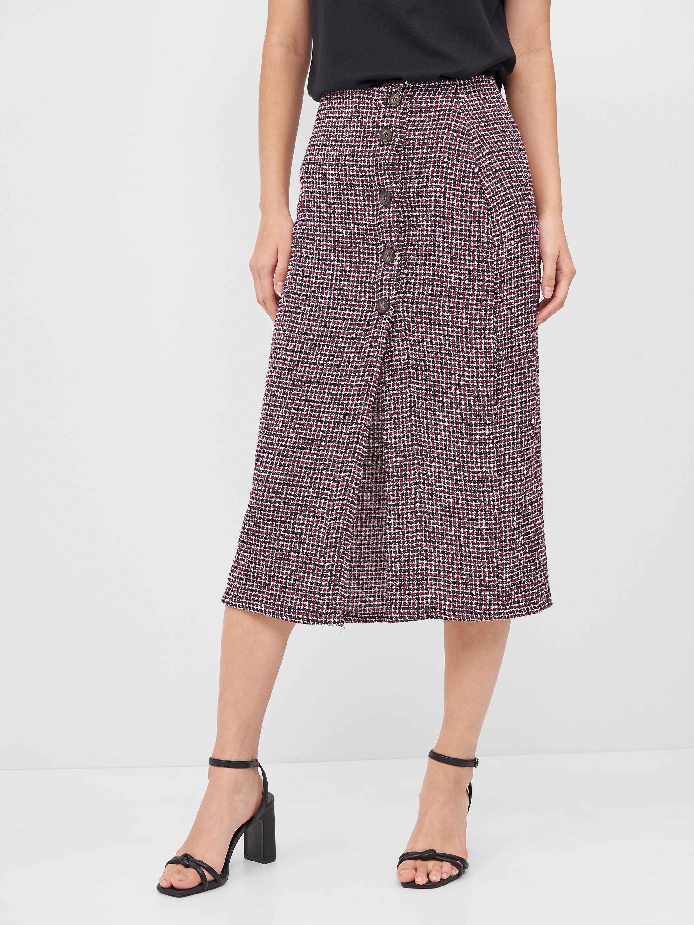 

Юбка Pull & Bear 9398/369/401 M Бордовая