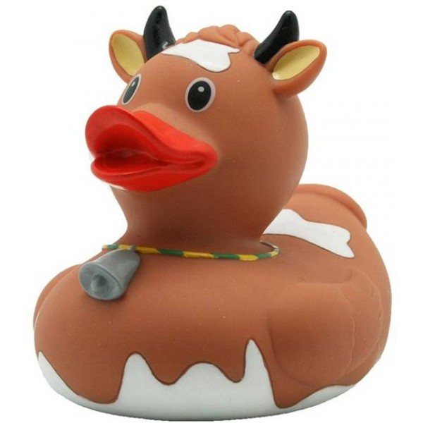 

Уточка Коровка Шоколадка резиновая FunnyDucks арт. L1843