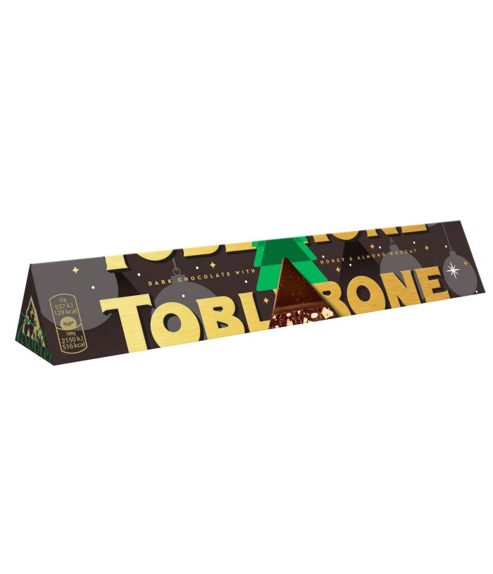 Черный швейцарский шоколад Toblerone XXL с медово-миндальной нугой 360г ...