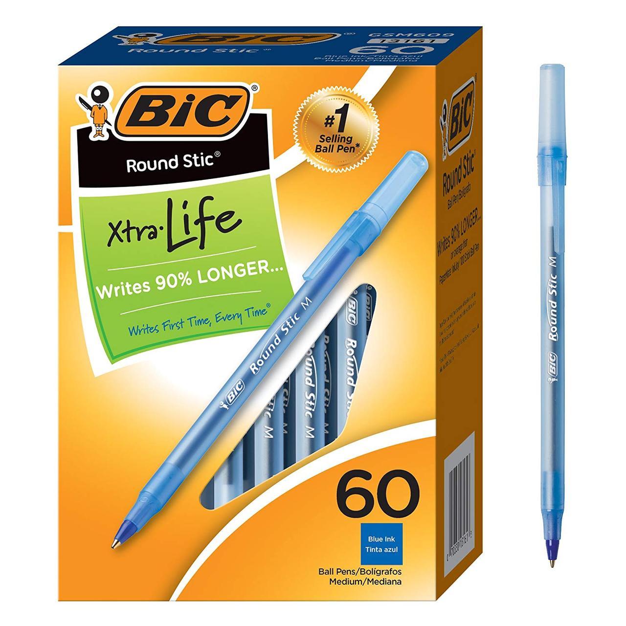 

Набір кулькових ручок 60 шт BIC Round Stic Xtra Life Сині масляні (GSM609-BE) (B001Q4HUNO)